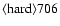 ${\rm\langle hard \rangle 706}$