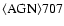 ${\rm\langle AGN\rangle 707}$
