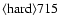 ${\rm\langle hard \rangle 715 }$