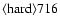 ${\rm\langle hard \rangle 716 }$