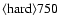 ${\rm\langle hard \rangle 750 }$