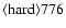 ${\rm\langle hard \rangle 776 }$
