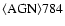 ${\rm\langle AGN\rangle 784 }$
