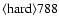 ${\rm\langle hard \rangle 788 }$