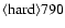 ${\rm\langle hard \rangle 790 }$