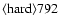 ${\rm\langle hard \rangle 792 }$