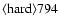 ${\rm\langle hard \rangle 794 }$