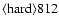 ${\rm\langle hard \rangle 812 }$