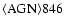 ${\rm\langle AGN\rangle 846 }$