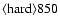 ${\rm\langle hard \rangle 850 }$