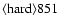 ${\rm\langle hard \rangle 851}$