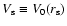 $V_{\rm s}\equiv V_0(r_{\rm s})$