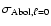 $\sigma_{\rm Abol,\ell=0}$