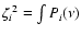 ${\zeta_i}^2 = \int P_i(\nu)$