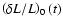 $\left (\delta L / L \right)_0(t)$