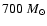 $700~M_\odot$