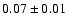 $0.07\pm 0.01$