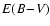 $E(B\!-\!V)$