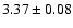 $3.37\pm0.08$