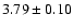 $3.79\pm0.10$