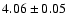 $4.06\pm0.05$