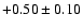 $+0.50\pm0.10$