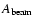 $A_{\rm beam}$