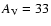 $A_{{\rm V}} = 33$