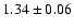 $1.34\pm0.06 $