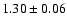 $1.30\pm0.06$