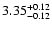 $3.35^{\rm +0.12}_{-0.12}$