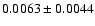 $0.0063\pm 0.0044$
