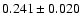$0.241\pm 0.020$