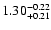 $1.30^{\rm -0.22}_{+0.21}$