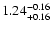 $1.24^{\rm -0.16}_{+0.16}$