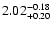 $2.02^{\rm -0.18}_{+0.20}$