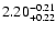 $2.20^{\rm -0.21}_{+0.22}$