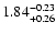 $1.84^{\rm -0.23}_{+0.26}$