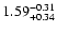 $1.59^{\rm -0.31}_{+0.34}$