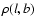 $\rho(l,b)$