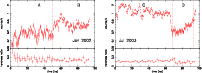 \begin{figure}
\par\includegraphics[angle=270,width=8.5cm,clip]{0416fig1.ps}\hspace*{0.6cm}
\includegraphics[angle=270,width=8.5cm,clip]{0416fig2.ps}
\end{figure}