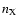 $n_{\rm X}$