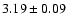$3.19\pm 0.09$