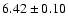 $ 6.42 \pm 0.10$