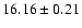 $16.16 \pm 0.21$
