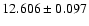 $12.606 \pm 0.097$