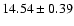 $14.54 \pm 0.39$