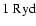 $1~{\rm Ryd}$