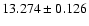 $13.274 \pm 0.126$