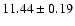$11.44 \pm 0.19$